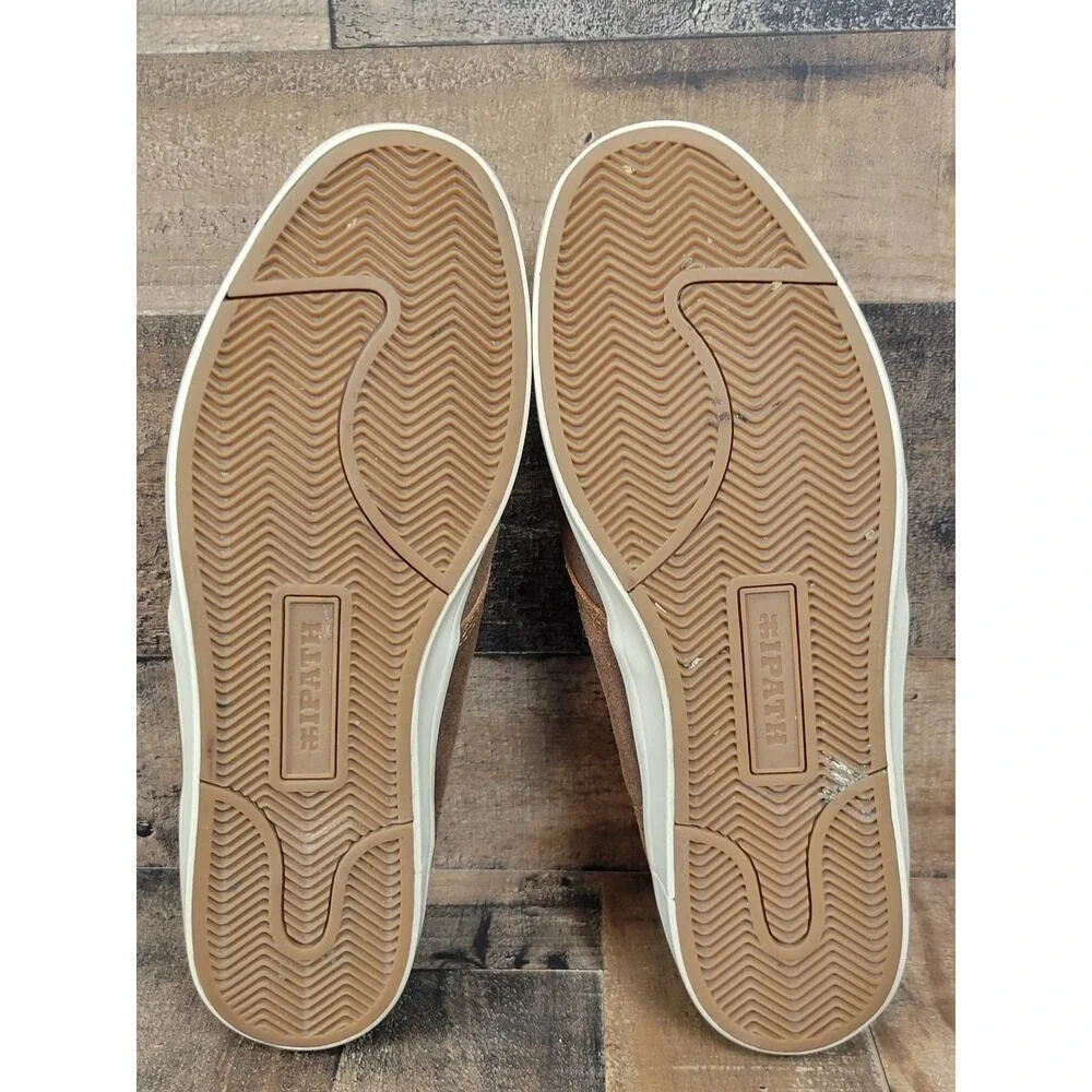 IPATH Langston Brown Leather High Top Suede Chukka Sneakers Skate Shoes‎ Mens 12